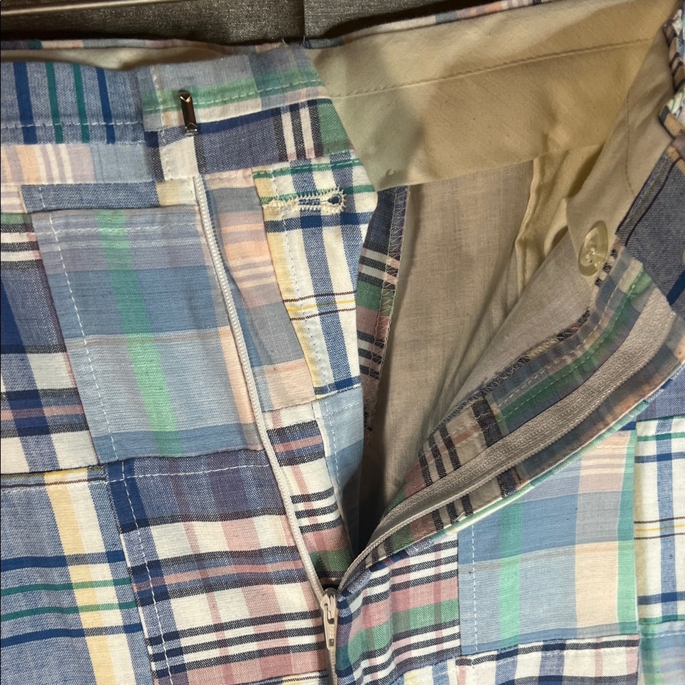 Biscayne Collection Madras Plaid Patchwork Pants … - image 6